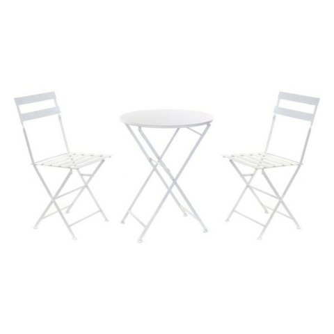 Zestaw Stołowy z 2 Krzesłami DKD Home Decor Biały 80 cm 60 x 60 x 70 cm (3 pcs)