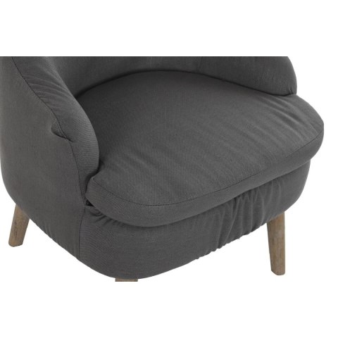 Krzesło DKD Home Decor Ciemny szary Jodła Plastikowy 61 x 46 x 75 cm