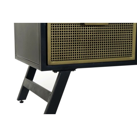 MebleTV DKD Home Decor Czarny Metal Złoty (125 x 41 x 62 cm)