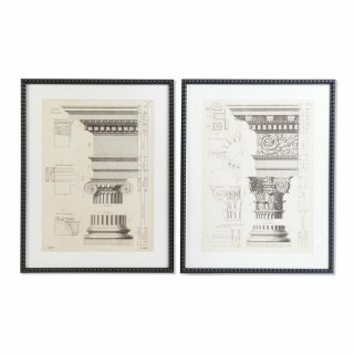 Obraz DKD Home Decor 60 x 3 x 76 cm Neoklasyczny (2 Sztuk)