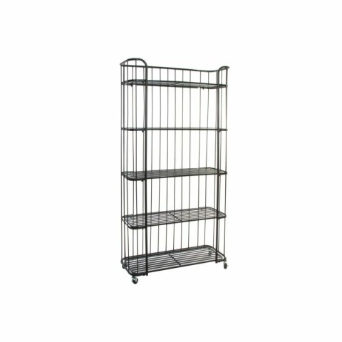 Regał DKD Home Decor Czarny Metal 5 Półki (97 x 33 x 180 cm)