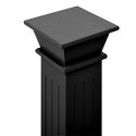  Klasyczny kwietnik w kształcie kolumny, czarny, 17x17x66cm, MDF