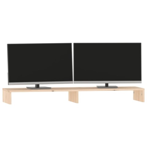  Podstawka na monitor, 100x27x10 cm, lite drewno sosnowe