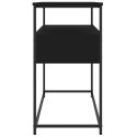  Stolik konsolowy, czarny, 100x40x75 cm, materiał drewnopochodny