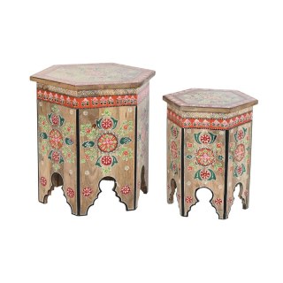 Zestaw 2 stołów DKD Home Decor Arabia 48 x 41,5 x 49 cm