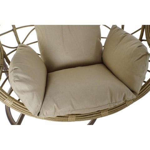 Fotel wiszący ogrodowy DKD Home Decor 90 x 70 x 110 cm 105 x 75 x 226 cm Beżowy Metal Brązowy rattan syntetyczny