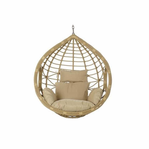 Fotel wiszący ogrodowy DKD Home Decor 90 x 70 x 110 cm 105 x 75 x 226 cm Beżowy Metal Brązowy rattan syntetyczny