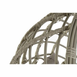 Fotel wiszący ogrodowy DKD Home Decor 90 x 70 x 110 cm Szary rattan syntetyczny Aluminium (92 x 70 x 113 cm)