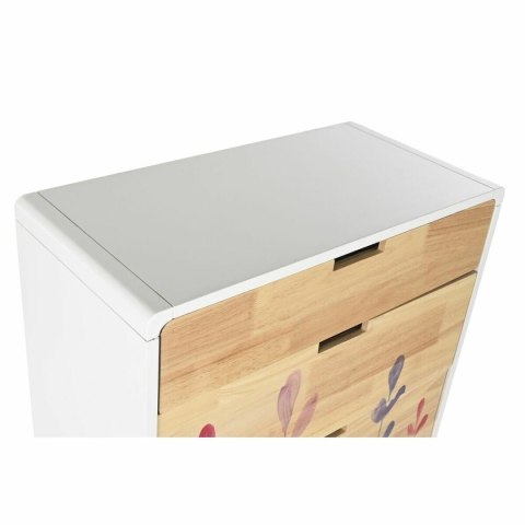 Komoda DKD Home Decor Scandi Naturalny Drewno kauczukowe Biały Kasztanowy Drewno MDF 60 x 30 x 108 cm