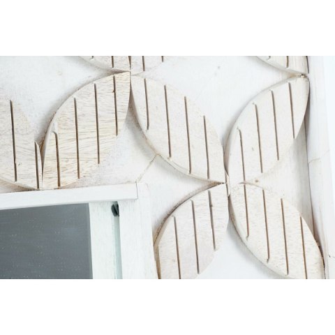 Lustro ścienne DKD Home Decor Lustro Biały Drewno mango Romby (154 x 4 x 92 cm)