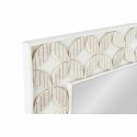 Lustro ścienne DKD Home Decor Lustro Biały Drewno mango Romby (154 x 4 x 92 cm)