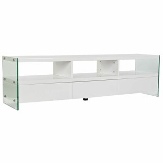 MebleTV DKD Home Decor Biały Szkło MDF (160 x 45 x 40 cm)