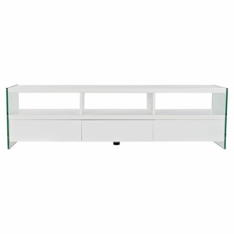 MebleTV DKD Home Decor Biały Szkło MDF (160 x 45 x 40 cm)