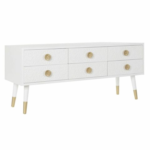 MebleTV DKD Home Decor Biały Złoty Jodła Drewno MDF 120 x 42 x 54 cm