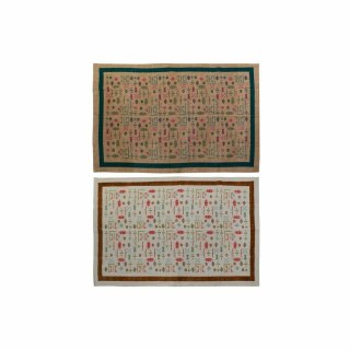 Dywan DKD Home Decor 160 x 230 x 0,4 cm Poliester Biały Ikat Boho (2 Sztuk)