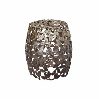 Stolik DKD Home Decor Miedź Aluminium Liść roślin (40 x 40 x 45 cm)