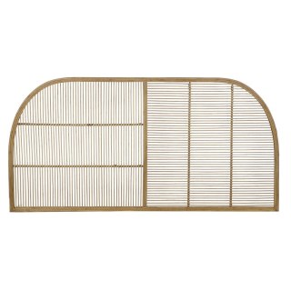 Zagłówek do łóżka DKD Home Decor Naturalny Brązowy Rattan (160 x 4 x 80 cm)