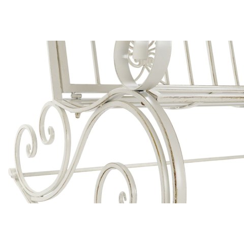 Fotel na biegunach DKD Home Decor Metal Aluminium Biały (118 x 90 x 92 cm)