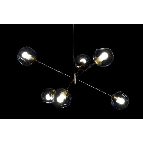 Lampa Sufitowa DKD Home Decor 90 x 75 x 60 cm Szkło Złoty Metal Przezroczysty 50 W