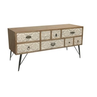 MebleTV DKD Home Decor 120 x 40 x 61 cm Jodła Naturalny Metal Biały