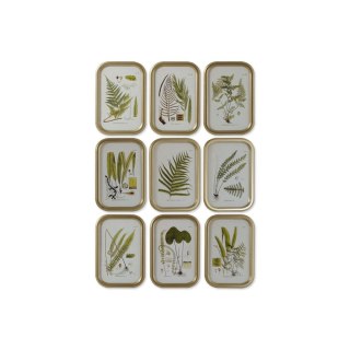 Obraz DKD Home Decor Nowoczesny Rośliny botaniczne 30 x 2 x 45 cm (9 Sztuk)