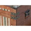 Zestaw kufrów Home ESPRIT Brązowy Wielokolorowy Drewno Płótno Kolonialny 81 x 49 x 45 cm