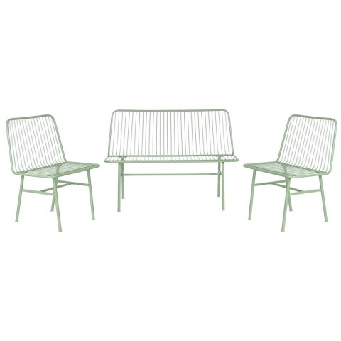 Zestaw Stół i 3 Krzesła Home ESPRIT Mięta Metal 115 x 53 x 83 cm
