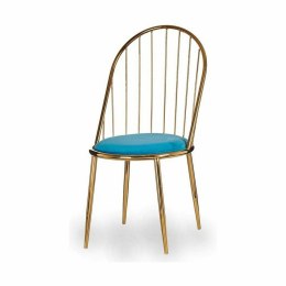 Krzesło Pręty Niebieski Złoty 48 x 95,5 x 48 cm (2 Sztuk)