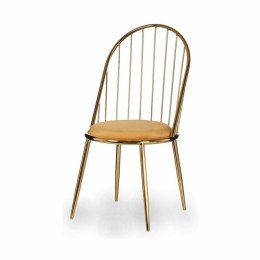 Krzesło Pręty Złoty Musztarda 48 x 95,5 x 48 cm (2 Sztuk)