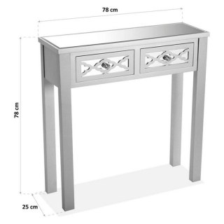 Mebel do Przedpokoju z 2 Szufladami Versa 1 Drewno świerkowe Drewno MDF 25 x 78 x 78 cm