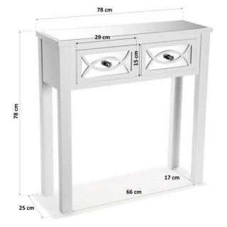 Mebel do Przedpokoju z 2 Szufladami Versa VS-21600041 Drewno Drewno świerkowe Drewno MDF 25 x 78 x 78 cm