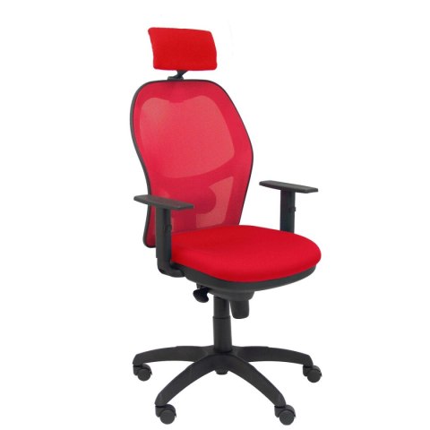 Krzesło Biurowe z Zagłówkiem Jorquera P&C 10CRNCR Czerwony