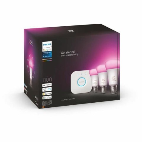 Inteligentna Żarówka Philips Kit de inicio: 3 bombillas inteligentes E27 (1100) 9 W E27 6500 K 806 lm