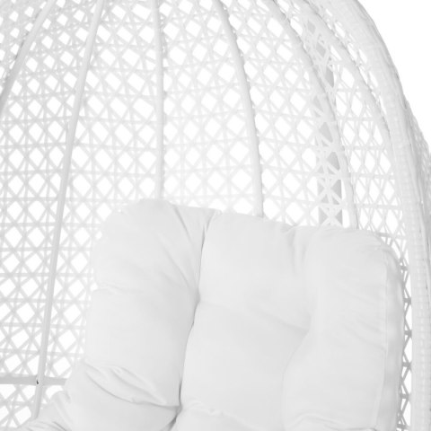 Fotel na biegunach Dido 190 x 95 x 95 cm Biały Rattan