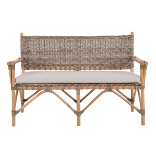 Sofa 124,5 x 70 x 80 cm Naturalny Rattan