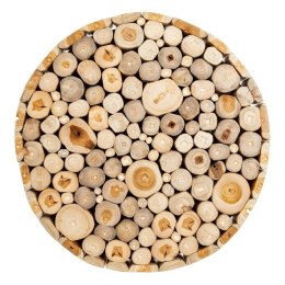 Stolik Naturalny drewno tekowe 50 x 50 x 55 cm