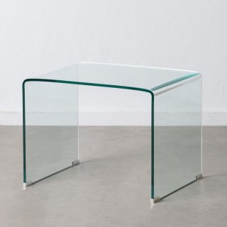 Stolik Przezroczysty szkło hartowane 63 x 50 x 48 cm