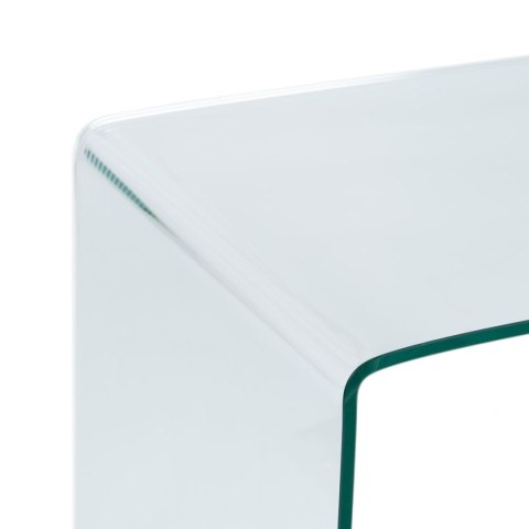 Stolik Przezroczysty szkło hartowane 63 x 50 x 48 cm