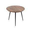 Zestaw 3 stołów Drewno Metal Żelazo Drewno akacjowe 50 x 50 x 45 cm