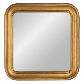 Lustro ścienne Złoty Szkło drewno sosnowe 80 x 80 cm