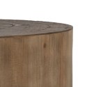 Stolik Czarny Naturalny Żelazo Drewno MDF 80 x 80 x 38,5 cm