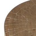 Stolik Czarny Naturalny Żelazo Drewno MDF 80 x 80 x 38,5 cm