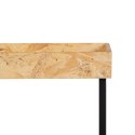 Zestaw 3 stołów Czarny Naturalny Żelazo Drewno MDF 57,5 x 37,5 x 67,5 cm (3 Sztuk)