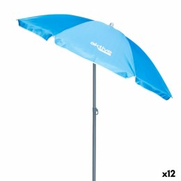 Slnečník Aktive UV50 Ø 180 cm Niebieski Poliester Aluminium 180 x 187,5 x 180 cm (12 Sztuk)