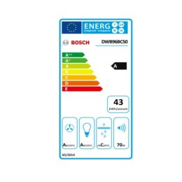 Okap konwencjonalny BOSCH DWB96BC50 590 m³/h 70 dB 215W