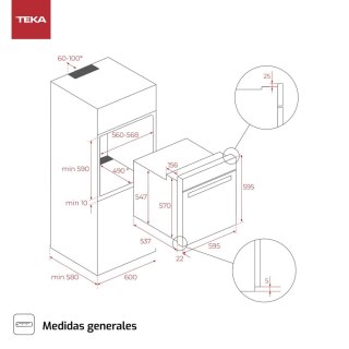 Piekarnik wielofunkcyjny Teka HCB6526 1400 W 70 L 71 L