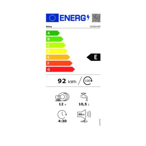 Zmywarka Balay 3VS5010IP 60 cm (60 cm)