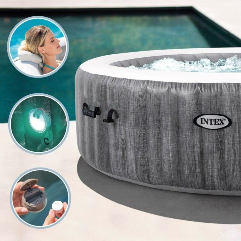 Nadmuchiwane spa Intex Purespa Greywood Deluxe 28440EX 220-240 V 4 miejsca 1741 l/h