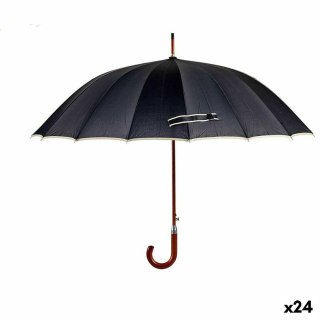 Parasol Czarny Metal Materiał 110 x 110 x 95cm (24 Sztuk)