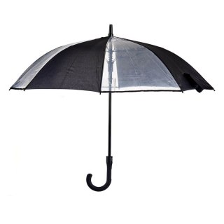 Parasol Czarny Przezroczysty Metal Materiał 96 x 96 x 84,5 cm (24 Sztuk)